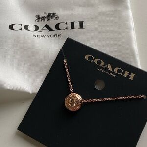 Coach circle necklaces for women in box